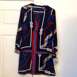 🌹Zara tunic shirt, XS, BNWT!